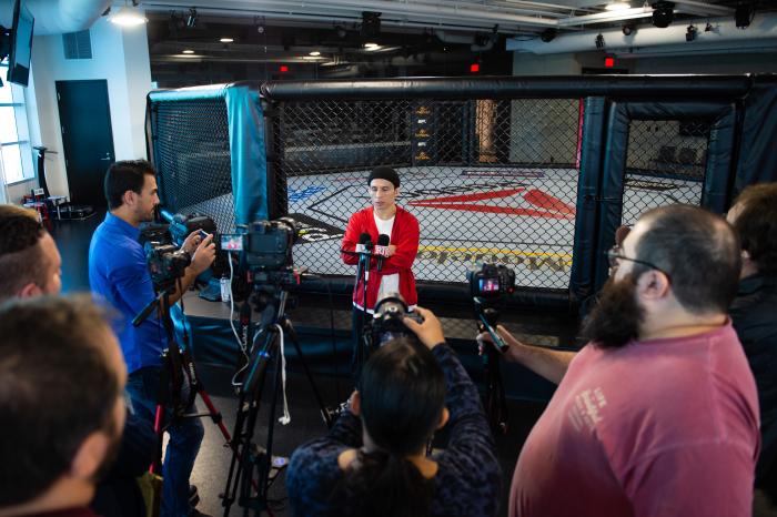Joseph Benavides UFC Brooklyn Media Day at the UFC Performance Institute
