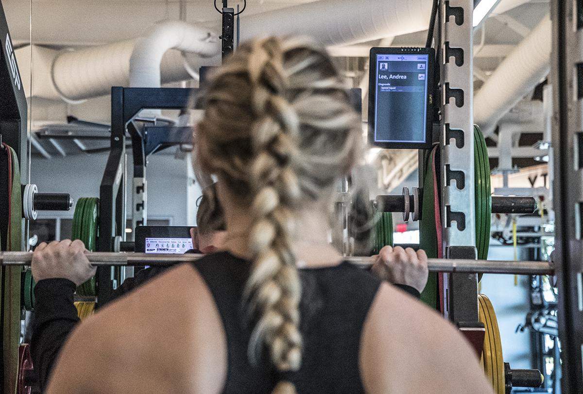 Andrea Lee training at the UFC Performance Institute March 2019
