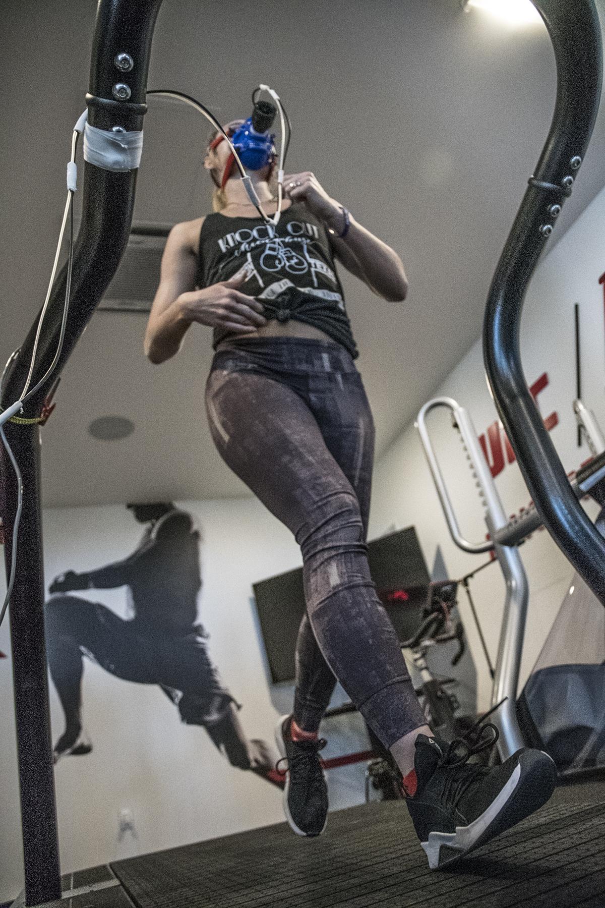 Andrea Lee training at the UFC Performance Institute March 2019