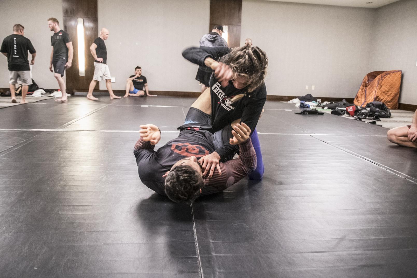 UFC 238 Tatiana Suarez night training