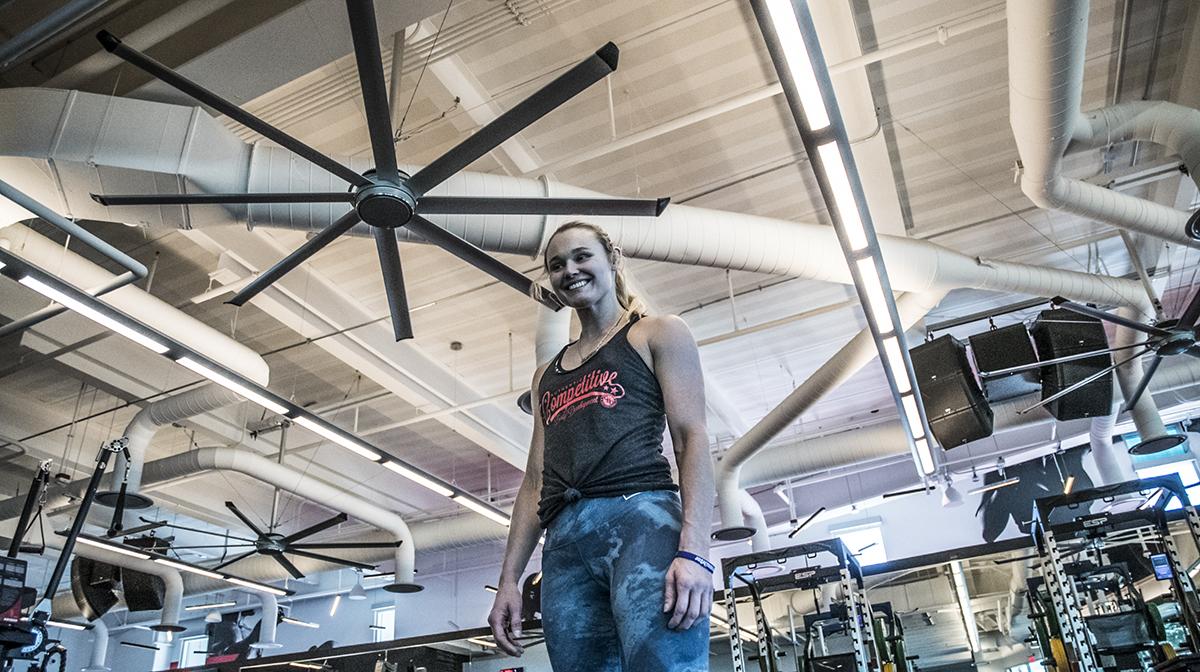 Andrea Lee training at the UFC Performance Institute March 2019