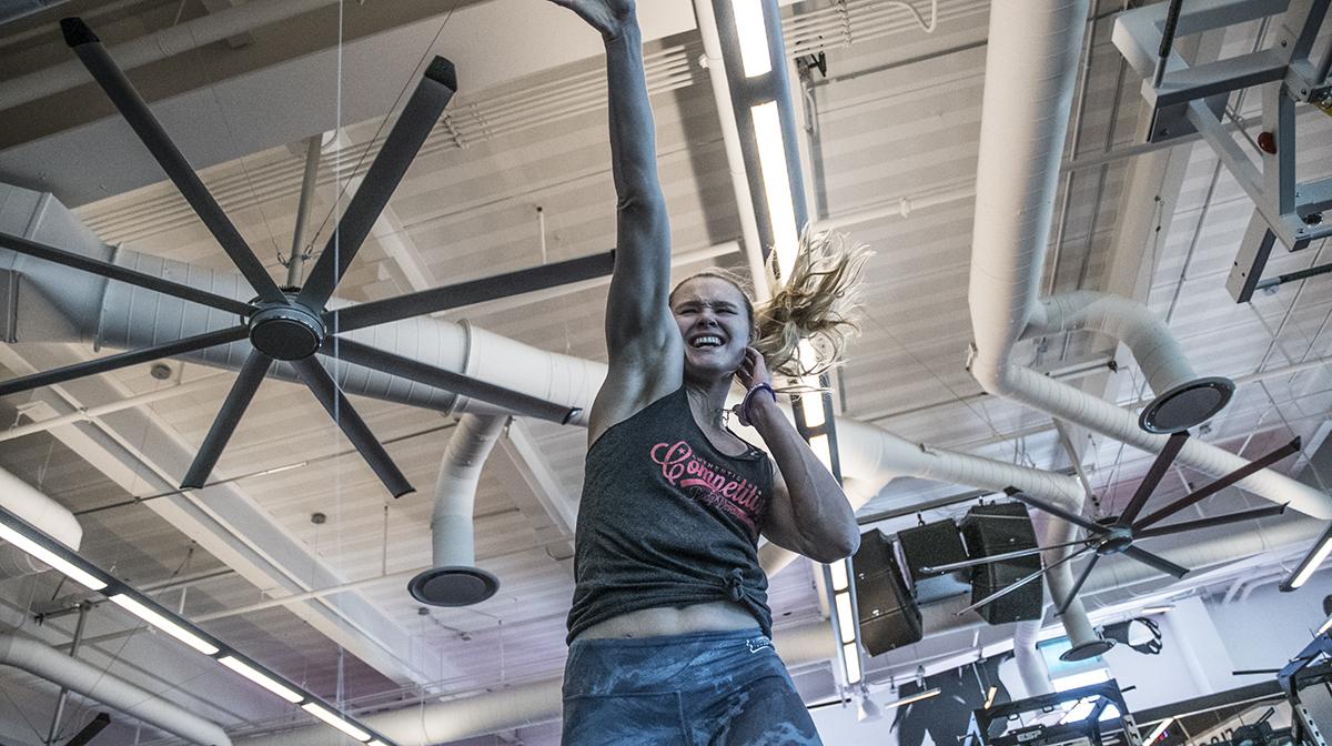 Andrea Lee training at the UFC Performance Institute March 2019
