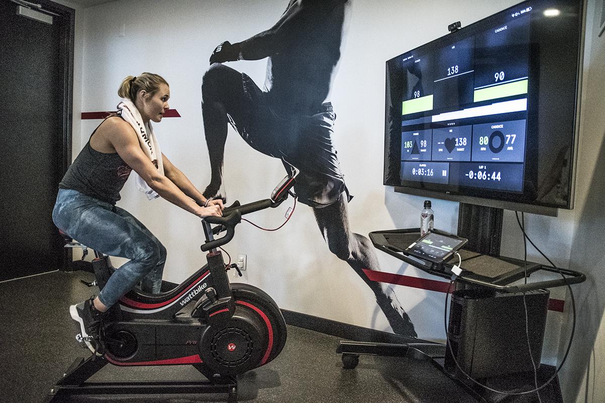 Andrea Lee training at the UFC Performance Institute March 2019