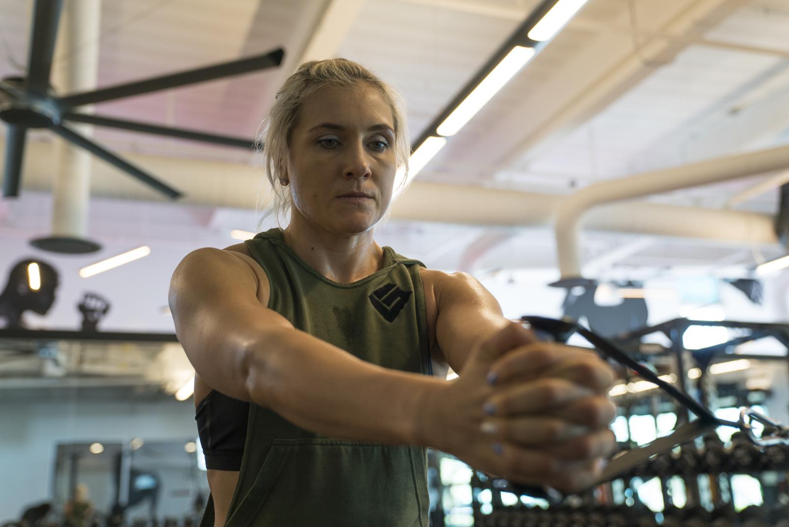 Yana Kunitskaya training at the UFC PI November 2019