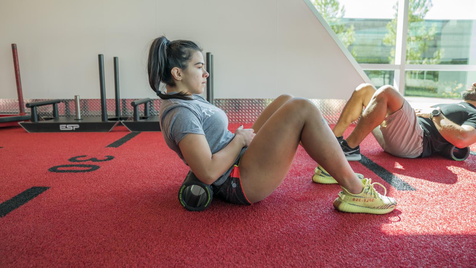 UFC 246 Claudia Gadelha strength and conditioning session at the UFC Performance Institute