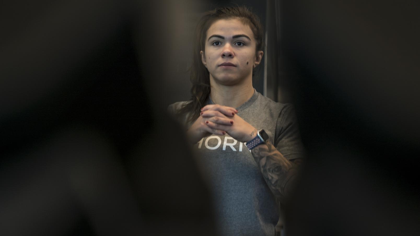UFC 246 Claudia Gadelha strength and conditioning session at the UFC Performance Institute
