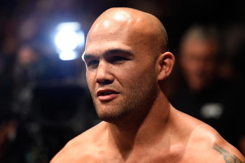 ANAHEIM, CA - JULY 29: Robbie Lawler prepares to fight Donald Cerrone in their welterweight bout during the UFC 214 event at Honda Center on July 29, 2017 in Anaheim, California. (Photo by Josh Hedges/Zuffa LLC/Zuffa LLC via Getty Images)