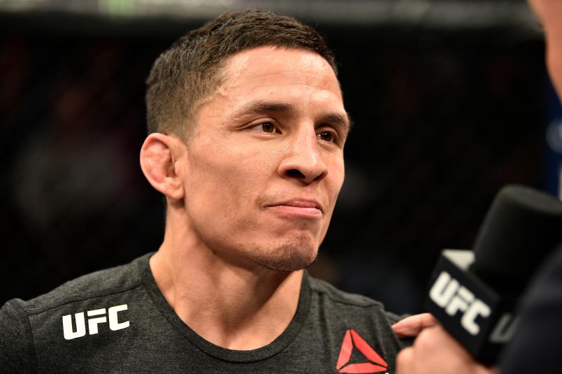 LAS VEGAS, NV - NOVEMBER 30: Joseph Benavidez celebrates after his TKO victory over Alex Perez during The Ultimate Fighter Finale event inside The Pearl concert theater at Palms Casino Resort on November 30, 2018 in Las Vegas, Nevada. (Photo by Chris Unger/Zuffa LLC/Zuffa LLC via Getty Images)
