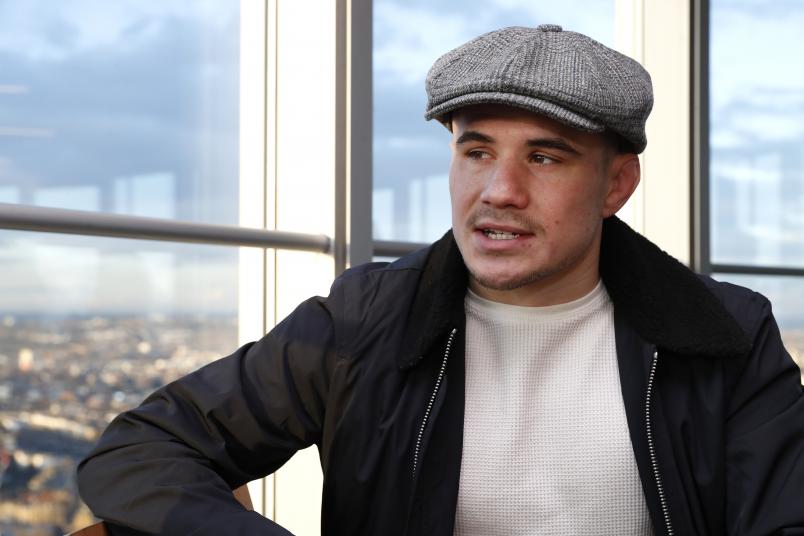 LONDON, ENGLAND - JANUARY 30: Nathaniel Wood of England poses for a photo during the UFC press conference at BT Tower on January 30, 2019 in London, England. (Photo by Luke Walker/Zuffa LLC/Zuffa LLC)