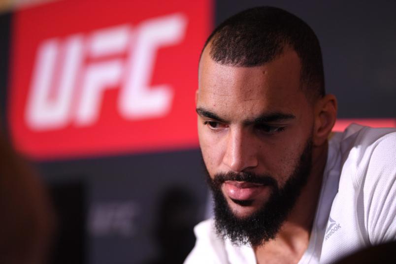 SAINT PETERSBURG, RUSSIA - APRIL 18: Devin Clark interacts with the media during the UFC Fight Night Ultimate Media Day at Hotel Astoria on April 18, 2019 in Saint Petersburg, Russia. (Photo by Jeff Bottari/Zuffa LLC/Zuffa LLC via Getty Images)