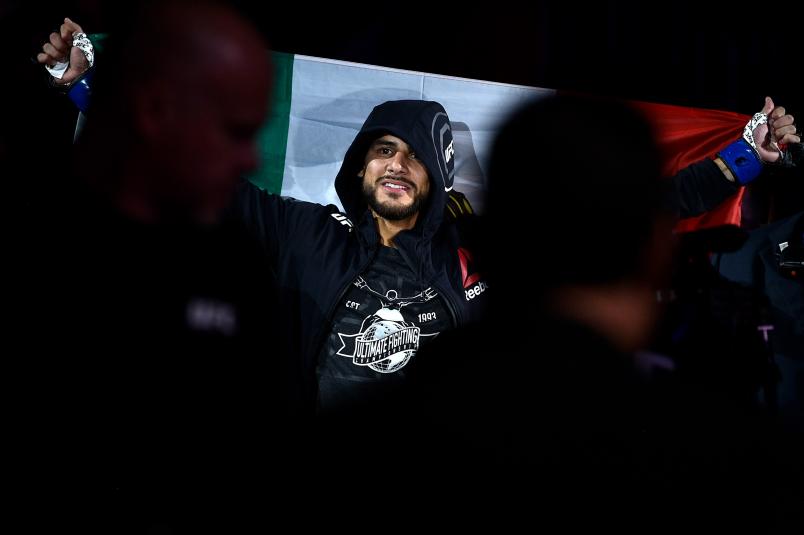 DENVER, CO - NOVEMBER 10: Yair Rodriguez of Mexico enters the arena prior to facing Chan Sung Jung of South Korea in their featherweight bout during the UFC Fight Night event inside Pepsi Center on November 10, 2018 in Denver, Colorado. (Photo by Chris Unger/Zuffa LLC/Zuffa LLC via Getty Images)