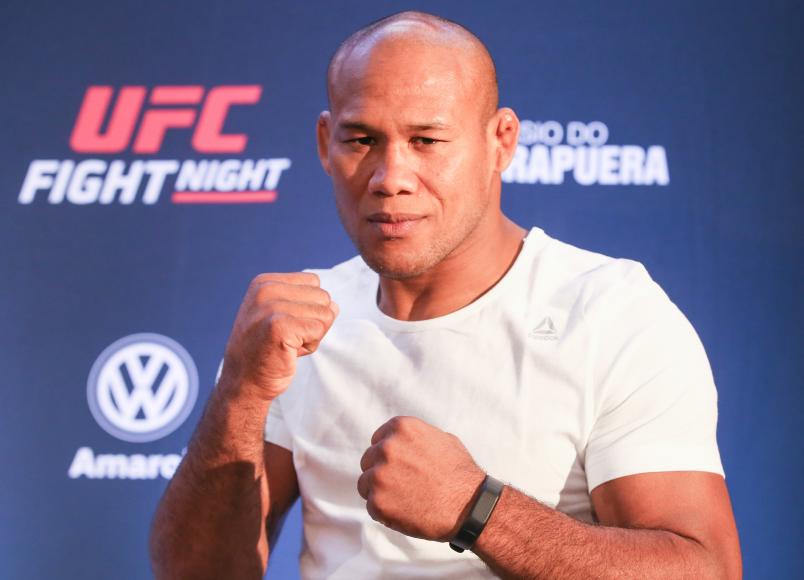 Ronaldo Souza Jacare poses during the Ultimate Media Day at Renaissance Hotel Sao Paulo on November 14, 2019 in Sao Paulo, Brazil. (Photo by Alexandre Schneider/Zuffa LLC via Getty Images)