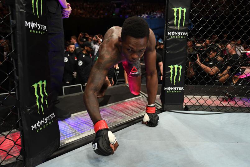 UFC 234 Israel Adesanya enters the Octagon