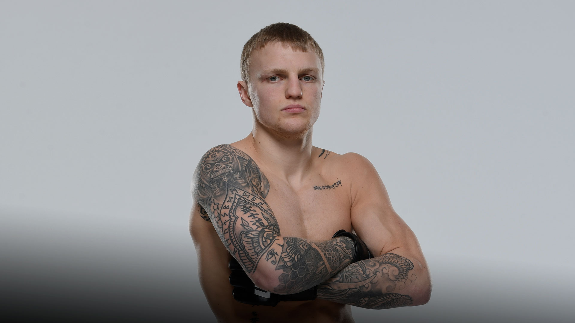 Mason Jones poses for a portrait during a UFC photo session on January 17, 2021 in Yas Island, Abu Dhabi, United Arab Emirates. (Photo by Mike Roach/Zuffa LLC via Getty Images)