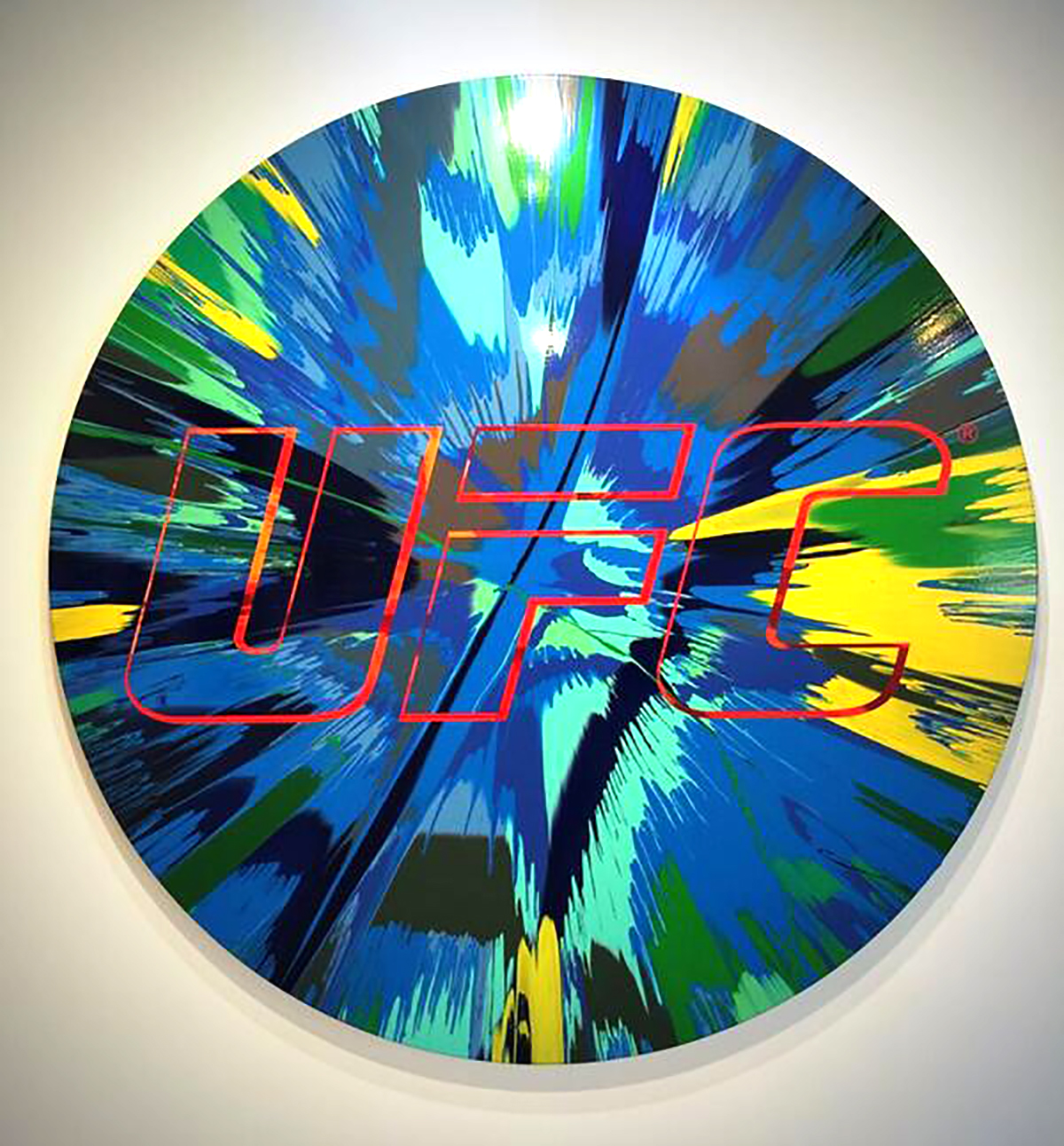 Hirst's UFC Logo Painting