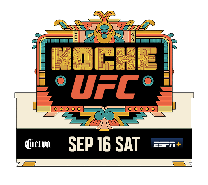 Logo that says "Noche UFC"