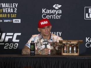 Lightweight Dustin Poirier Addresses The Media After UFC 299: O'Malley vs Vera 2