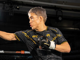 Kai Asakura trains at the UFC Performance Institute in Las Vegas, Nevada on November 19, 2024. (Photo by Katie Schmeichel/Zuffa LLC)