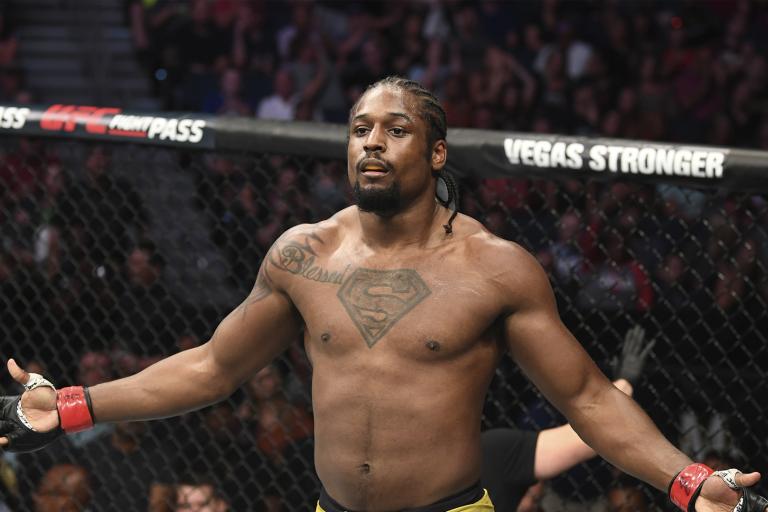 Ryan Spann celebrates his submission victory over Devin Clark in their light heavyweight bout during the UFC Fight Night event at Amalie Arena on October 12, 2019 in Tampa, Florida. (Photo by Josh Hedges/Zuffa LLC