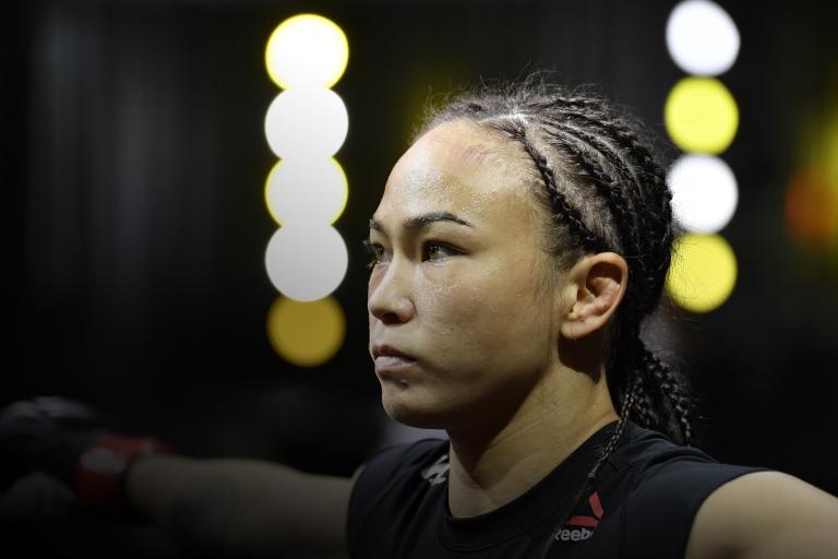Michelle Waterson prepares to fight Angela Hill in a strawweight fight during the UFC Fight Night event at UFC APEX on September 12, 2020 in Las Vegas, Nevada. (Photo by Jeff Bottari/Zuffa LLC)