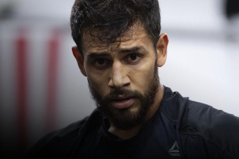 Yair Rodriguez of Mexico holds an open training session for fans and media during the UFC Fight Night open workouts at Peter Welch’s Gym on October 15, 2019 in Boston, Massachusetts. (Photo by Chris Unger/Zuffa LLC)