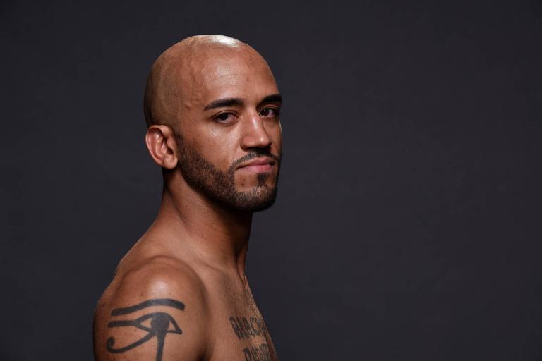 Mike Jackson poses for a post fight portrait backstage during the UFC 225 event at the United Center on June 9, 2018 in Chicago, Illinois. (Photo by Mike Roach/Zuffa LLC)