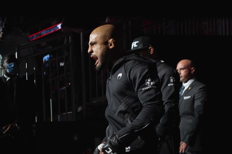 Miles Johns walks out from backstage during the UFC 265 event at Toyota Center on August 07, 2021 in Houston, Texas. (Photo by Cooper Neill/Zuffa LLC)