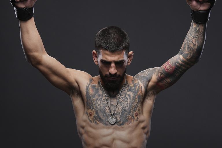 Ilia Topuria poses for a post fight portrait backstage during the UFC 282 event at T-Mobile Arena on December 10, 2022 in Las Vegas, Nevada. (Photo by Mike Roach/Zuffa LLC)