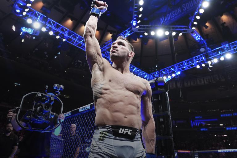 Michael Chandler prepares to fight Dustin Poirier in a lightweight bout during the UFC 281 event at Madison Square Garden on November 12, 2022 in New York City. (Photo by Chris Unger/Zuffa LLC)
