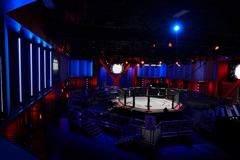 A general view of the Octagon during Dana White's Contender Series season three week nine at the UFC Apex on August 20, 2019 in Las Vegas, Nevada. (Photo by Chris Unger/DWCS LLC/Zuffa LLC)