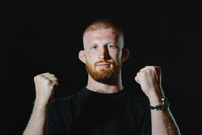 Bo Nickal poses for a portrait during UFC 290 fight week. (Photo by Kaylie Foster / Zuffa LLC)