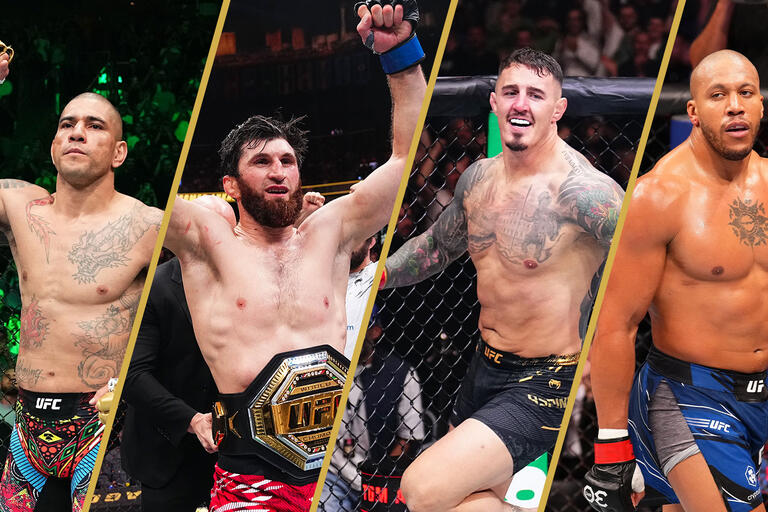 Alex Pereira, Magomed Ankalaev, Tom Aspinall, Ciryl Gane