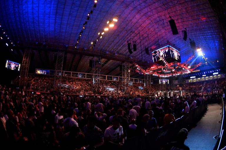 Shot of the UFC Octagon from UFC 242 in Abu Dhabi