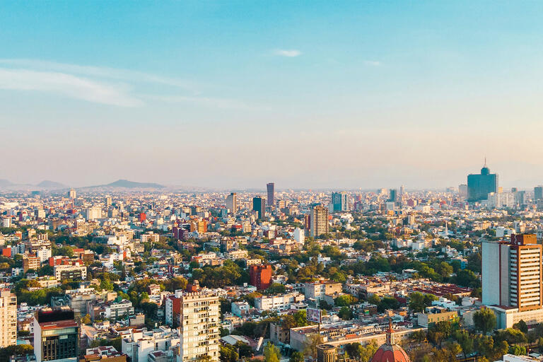 Generic Mexico City skyline