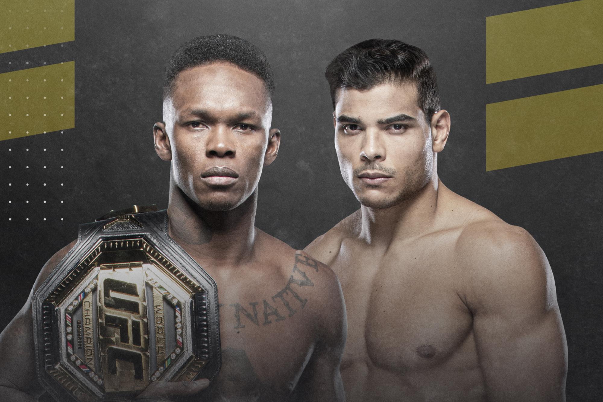 Israel Adesanya E Paulo Borrachinha Disputam Cinturao No Ufc 253 Ufc