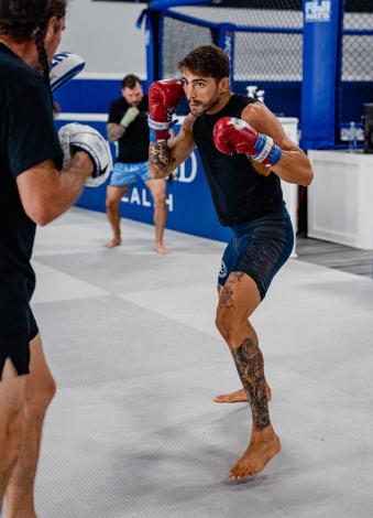Randy Costa trains at Sanford MMA in Deerfield Beach, Florida on June 30, 2021. (Photo by Zac Pacleb) 