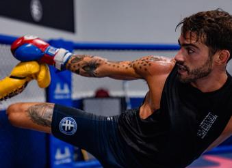 Randy Costa trains at Sanford MMA in Deerfield Beach, Florida on June 30, 2021. (Photo by Zac Pacleb) 