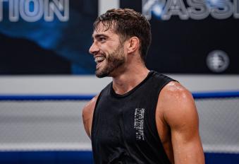 Randy Costa trains at Sanford MMA in Deerfield Beach, Florida on June 30, 2021. (Photo by Zac Pacleb) 