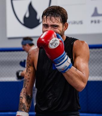 Randy Costa trains at Sanford MMA in Deerfield Beach, Florida on June 30, 2021. (Photo by Zac Pacleb) 