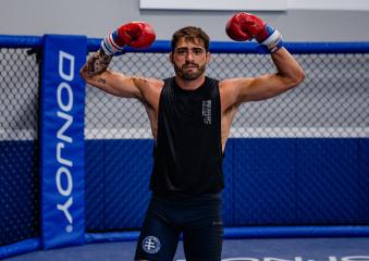 Randy Costa trains at Sanford MMA in Deerfield Beach, Florida on June 30, 2021. (Photo by Zac Pacleb) 