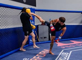 Randy Costa trains at Sanford MMA in Deerfield Beach, Florida on June 30, 2021. (Photo by Zac Pacleb) 