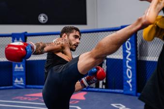 Randy Costa trains at Sanford MMA in Deerfield Beach, Florida on June 30, 2021. (Photo by Zac Pacleb) 
