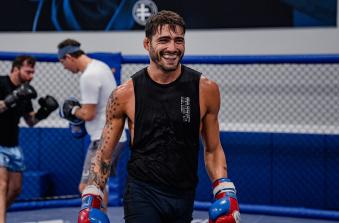 Randy Costa trains at Sanford MMA in Deerfield Beach, Florida on June 30, 2021. (Photo by Zac Pacleb) 