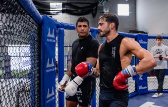 Randy Costa trains at Sanford MMA in Deerfield Beach, Florida on June 30, 2021. (Photo by Zac Pacleb) 