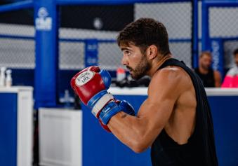 Randy Costa trains at Sanford MMA in Deerfield Beach, Florida on June 30, 2021. (Photo by Zac Pacleb) 