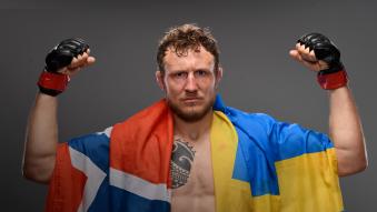 Jack Hermansson of Norway poses for a post fight portrait backstage during the UFC Fight Night at UFC APEX on May 22, 2021 in Las Vegas, Nevada. (Photo by Mike Roach/Zuffa LLC)