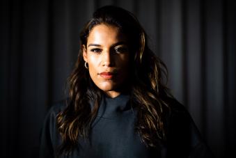 Julianna Peña poses for a portrait during UFC 277 fight week in Dallas, July 2022 (Photo by Kaylie Foster/Zuffa LLC)