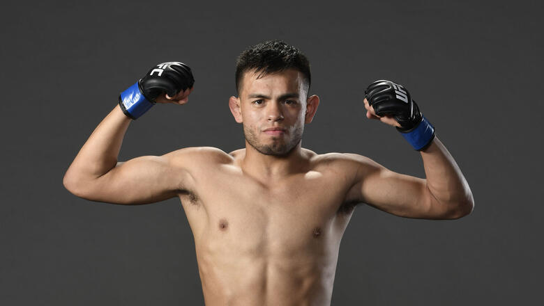 Brandon Royval poses for a portrait backstage during the UFC Fight Night event at UFC APEX on May 30, 2020 in Las Vegas, Nevada. (Photo by Mike Roach/Zuffa LLC)