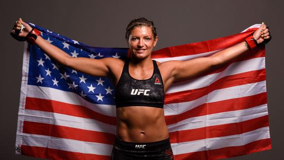 Ashley Yoder poses for a portrait backstage during the UFC Fight Night event at Bon Secours Wellness Arena on June 22, 2019 in Greenville, South Carolina. (Photo by Todd Lussier/Zuffa LLC)