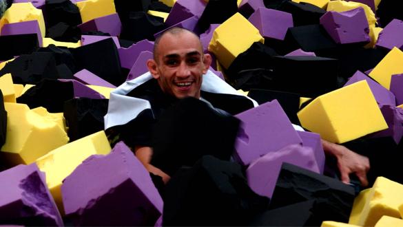 UFC 256 Embedded, Tony Ferguson Sits In A Foam Pit At A Trampoline Park